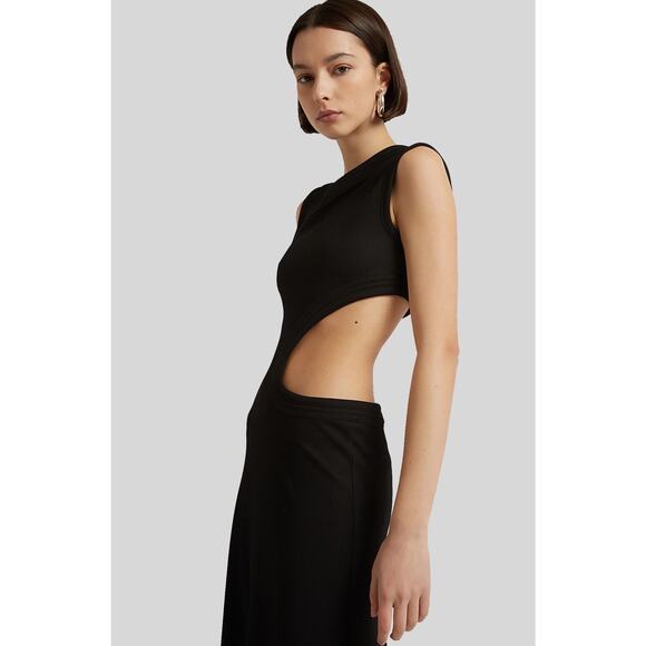 Christopher Esber SKEWED NECK MULTI BIND DRESS IN BLACK AU6/US2 - Picture 2 of 9